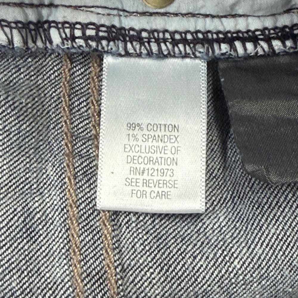 Simply Vera Vera Wang Straight Leg Jeans Dark Wash Blue Womens 10 - Picture 5 of 8